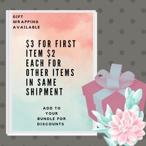 Gift wrap available for my shop